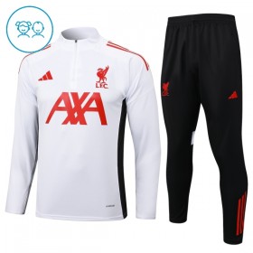 Tréninkový Mikina Liverpool Čtvrt Zip Bílá 2025-26 - Dětské